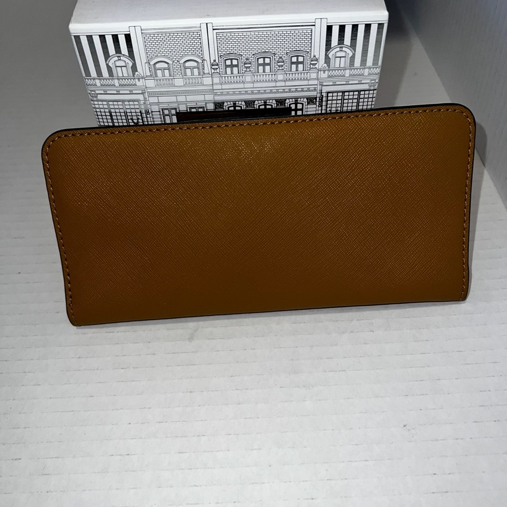 Henri Bendel W57th Flap Wallet Saffiano Leather